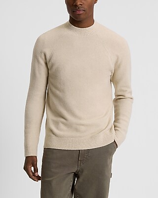 Relaxed Felted Mock Neck Sweater