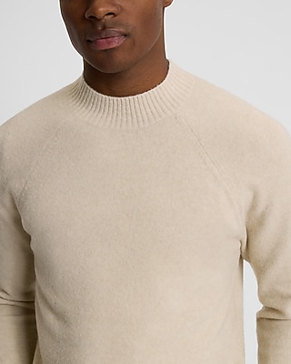 Relaxed Felted Mock Neck Sweater