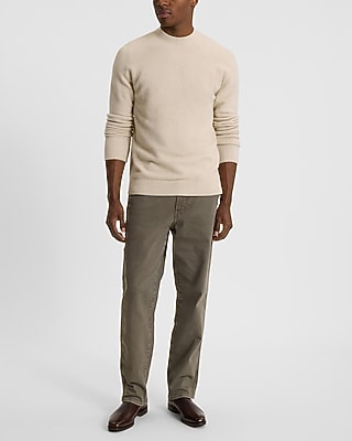 Relaxed Felted Mock Neck Sweater