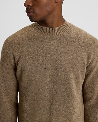 Relaxed Felted Mock Neck Sweater