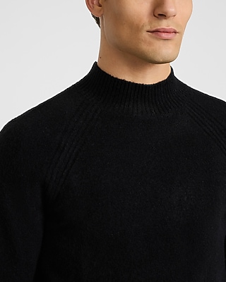 Felted Mock Neck Sweater