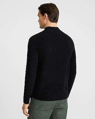 Felted Mock Neck Sweater