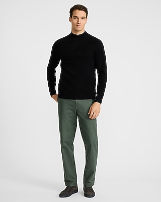 Felted Mock Neck Sweater