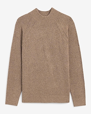 Felted Mock Neck Sweater