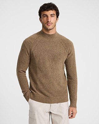 Felted Mock Neck Sweater
