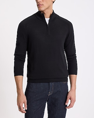 Quarter Zip Merino Wool Sweater