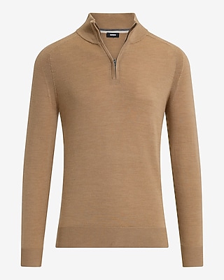 Quarter Zip Merino Wool Sweater