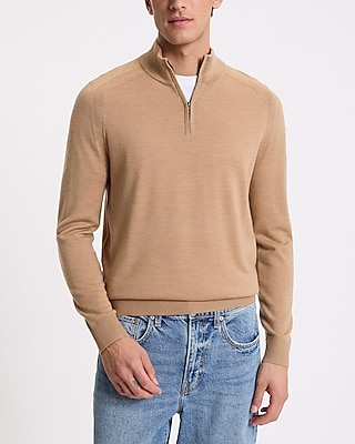 Quarter Zip Merino Wool Sweater