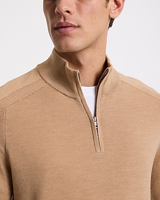 Quarter Zip Merino Wool Sweater