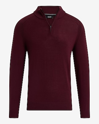 Quarter Zip Merino Wool Sweater