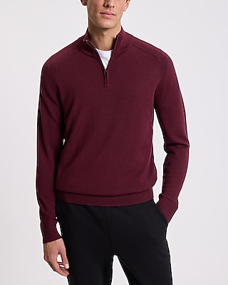 Quarter Zip Merino Wool Sweater