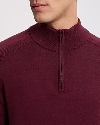 Quarter Zip Merino Wool Sweater