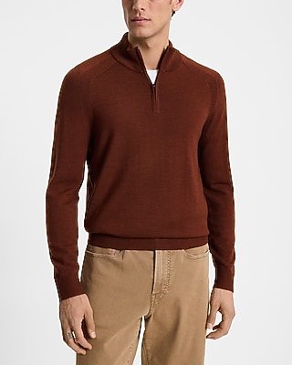 Quarter Zip Merino Wool Sweater | Express