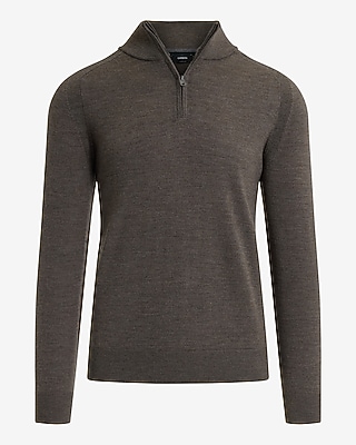 Quarter Zip Merino Wool Sweater
