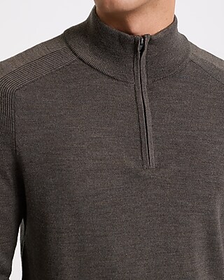 Quarter Zip Merino Wool Sweater