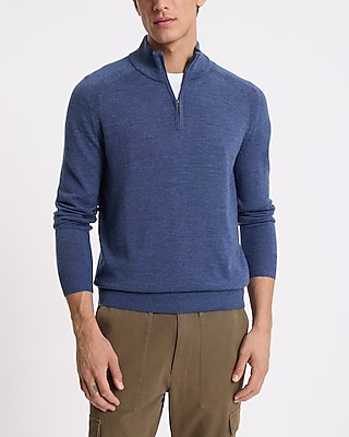 Quarter Zip Merino Wool Sweater