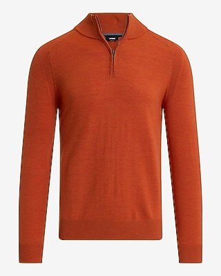 Quarter Zip Merino Wool Sweater