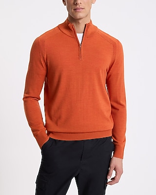 Quarter Zip Merino Wool Sweater
