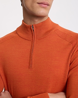 Quarter Zip Merino Wool Sweater