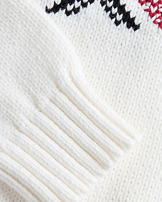 Fair Isle Cotton-Blend Turtleneck Sweater