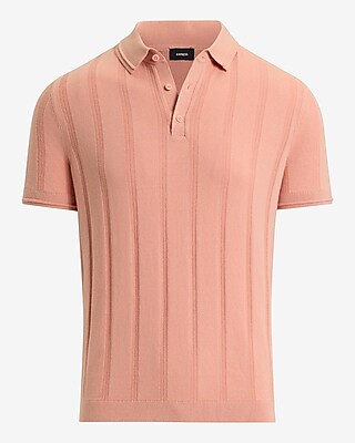 Ribbed Cotton Sweater Polo