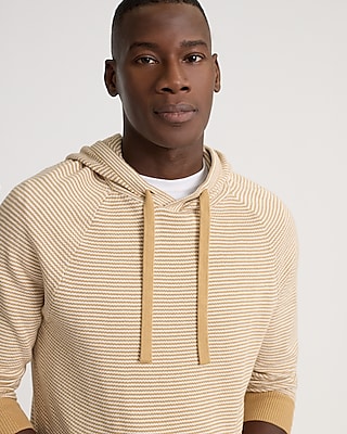 Striped Cotton Hoodie Sweater