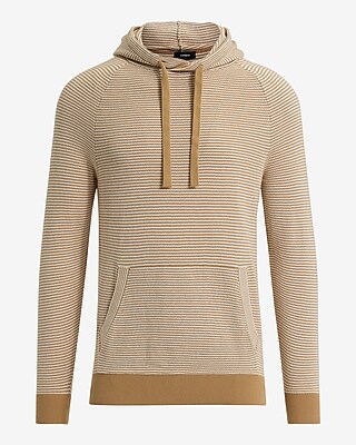 Striped Cotton Hoodie Sweater