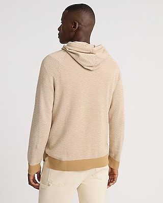 Striped Cotton Hoodie Sweater
