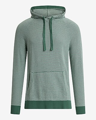 Striped Cotton Hoodie Sweater | Express