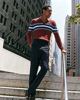 Textured Snap Mock Neck Sweater | Express