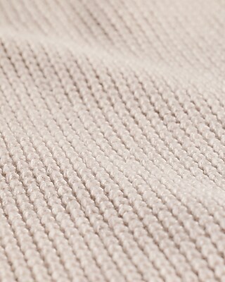 Waffle Knit Johnny Collar Long Sleeve Sweater Polo