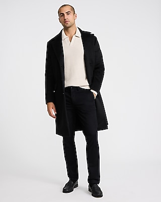 Waffle Knit Johnny Collar Long Sleeve Sweater Polo