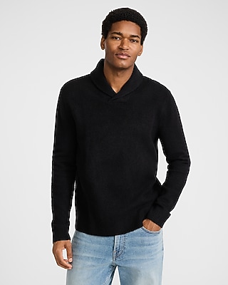 Felted Shawl Neck Sweater