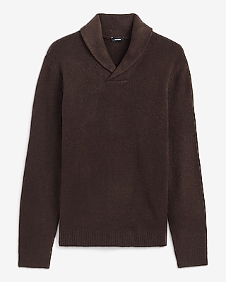 Felted Shawl Neck Sweater