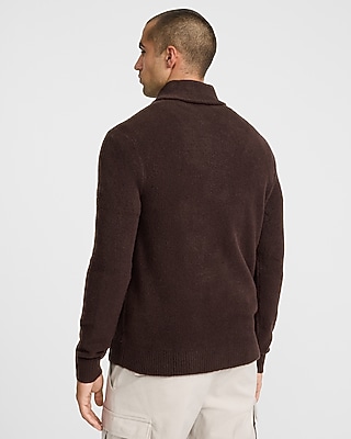 Felted Shawl Neck Sweater