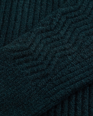 Textured Snap Mock Neck Sweater