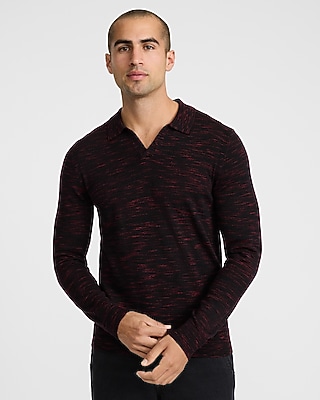 Marled Johnny Collar Everyday Performance Merino Wool Sweater Polo