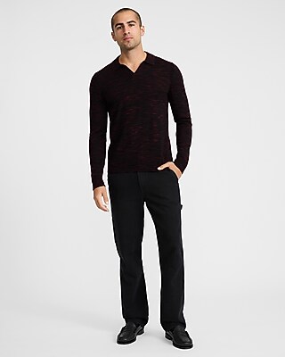 Marled Johnny Collar Everyday Performance Merino Wool Sweater Polo