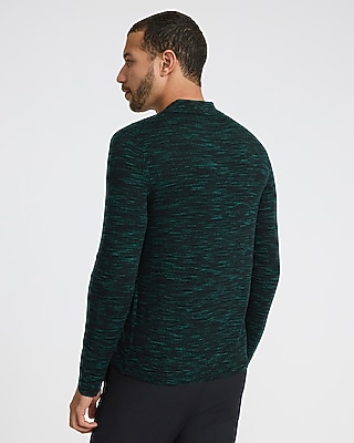 Space Dye Johnny Collar Everyday Performance Merino Wool Sweater Polo