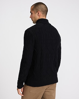 Cable Knit Turtleneck Sweater | Express