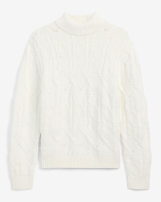 Cable Knit Turtleneck Sweater - image 5