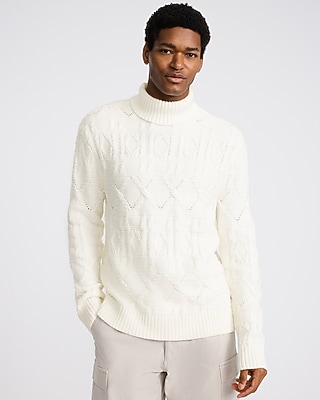 Cable Knit Turtleneck Sweater - image 2