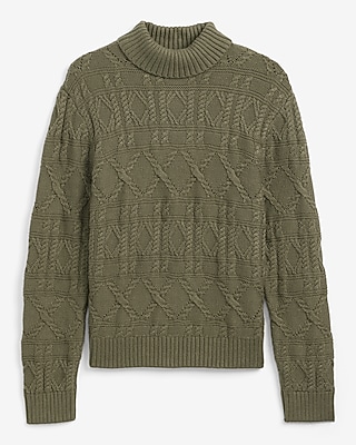 Cable Knit Turtleneck Sweater