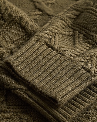 Cable Knit Turtleneck Sweater