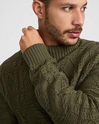 Cable Knit Turtleneck Sweater