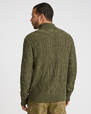 Cable Knit Turtleneck Sweater