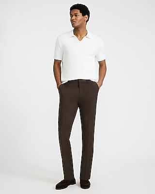 Ribbed Johnny Collar Sweater Polo