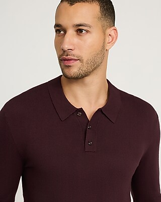 Luxtouch Long Sleeve Sweater Polo