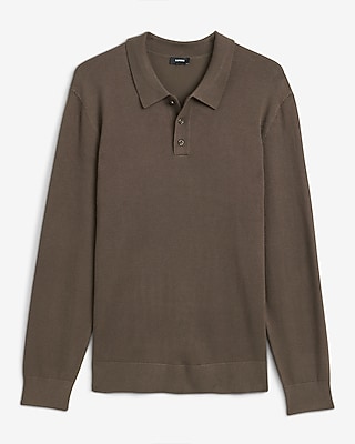 Luxtouch Jersey Long Sleeve Sweater Polo