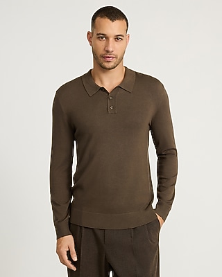 Luxtouch Jersey Long Sleeve Sweater Polo